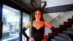 (FHD 1080) Demonatrix P1: A FETISH RITUAL TURNED INTO A CALL OF THE RULER OF SIN AND VICE- Foot fetish, foot worship, sole licking and total obedience