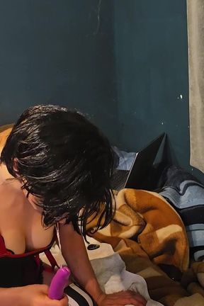 Blowing My Dildo