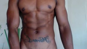 Ebony Model Spitian Shows Off His Body