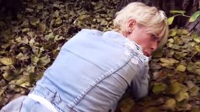 Risky German Public Sex with Blonde Milf