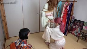 Kimono, Shibari, and Whipping