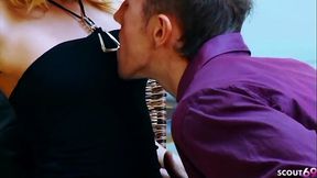 Slim Blonde Wife Cheating Sex with Callboy Stripper