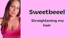 Straightening hair