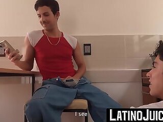 Enrique Mudu shoots his gooey cum all over Alfonsos smooth and trimmed body