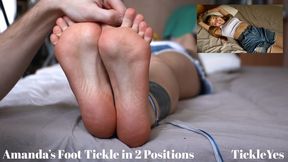 Amanda's Feet Tickle in 2 Positions - Full HD