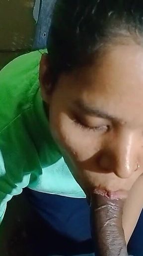 Non Stop Blowjob of My Friend Girlfriend