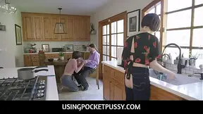 UsingPocketPussy - Free Use Family Fucking My Lesbian Teen Stepdaughter And Her MILF Stepmom - Angeline Red, Jessica Ryan