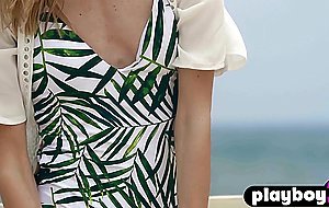 Big ass blonde MILF posing totally naked after passion posing in lingerie