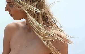 Big ass blonde MILF posing totally naked after passion posing in lingerie