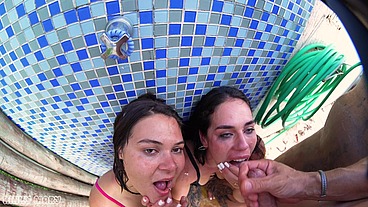 Tropical Wet Threesome with Kinky Mary