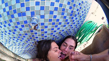 Tropical Wet Threesome with Kinky Mary