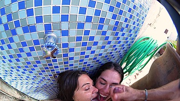 Tropical Wet Threesome with Kinky Mary