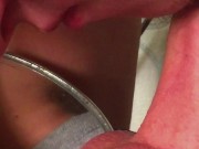 Guy in jeans sucks his own dick - Friday relax! (Self Suck & Oral Creampie)