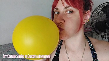 Sesion LOONER INFLANDO GLOBOS con PUFFY CHEEKS! BALLOONS FETISH