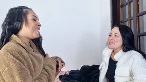 INTENSE INTERRACIAL KISS PART 1 BY BELLA BELLY and NICOLLI ROMANOF CAM By DANI Full hd
