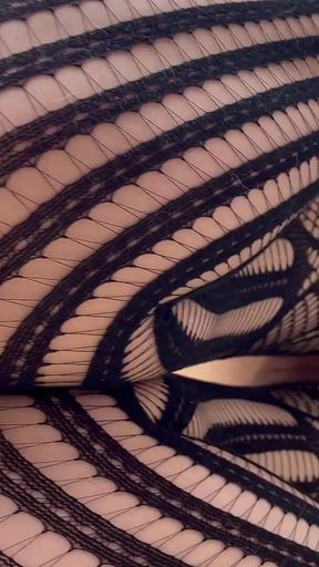 Big Titty Goth Girl in Black Spiderweb Lingerie, Suck N' Fuck Quickie