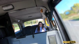Fake Taxi Jess Mori is covered in tattoos and fucked hard by a huge cock
