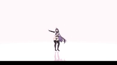 Elf VTuber strips down in MMD drama until nude