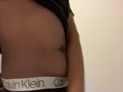Pulling out the dick from sweatpants and boxer briefs