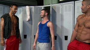 Extra Big Dicks: Dark-haired Trio Takes Control