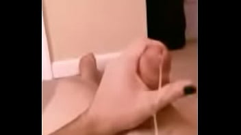 Soft cock squirts cum