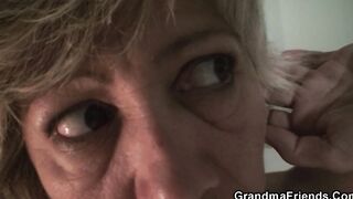 Mature mommy swallows 2 cocks at once