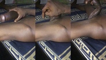 Mandigo alone and horny wanking my huge cock till I cum