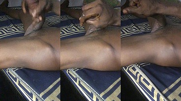 Mandigo alone and horny wanking my huge cock till I cum