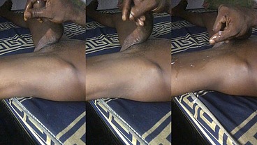 Mandigo alone and horny wanking my huge cock till I cum