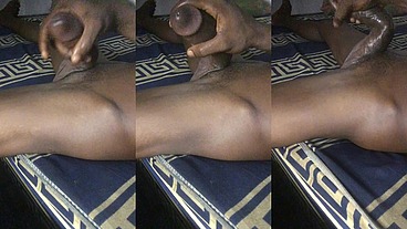 Mandigo alone and horny wanking my huge cock till I cum