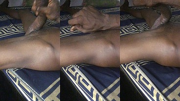 Mandigo alone and horny wanking my huge cock till I cum