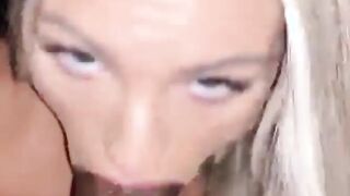 Beautiful MILF Interracial POV Blowjob