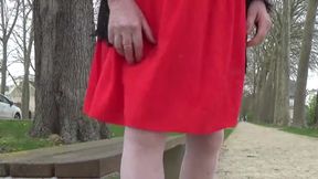 tranny travesti sounding urethral outdoor outfit 34a