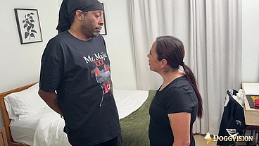 Petite MILF Eats Cum After BBC Beatdown