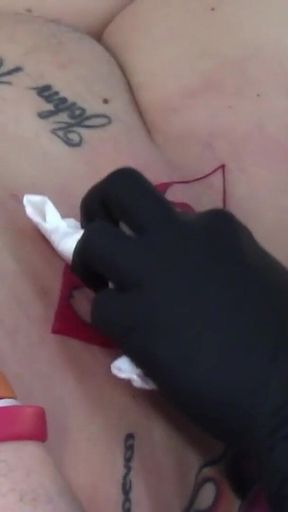 She Stood Nervously Outside the Tattoo Parlor on Her Birthday