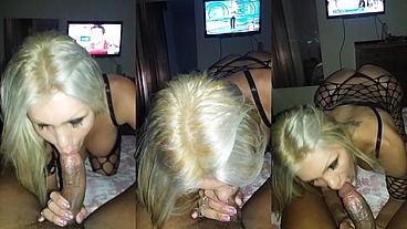 Yovanka sucking Big Black Cock