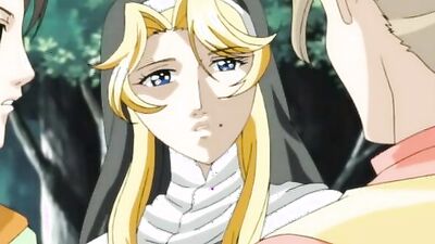 Naughty anime chick dominated and banged hard by a massive cock