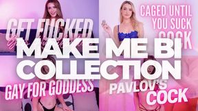 THE MAKE ME BISEXUAL COLLECTION - Encouraged Bi Gay Training Compilation