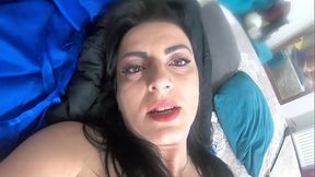MilfyCalla - Stepmom had inserted her pantyhose into her pussy.