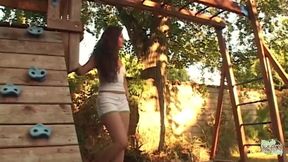 Just Lesbian Girls Enjoying the Outdoor and Getting Frisky Together