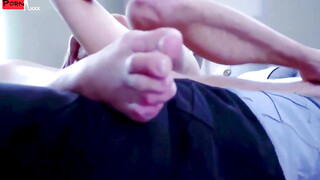 Stepmom's Hot Daughter Catches Stepbrother Jerking Off And Fucks Him Hard