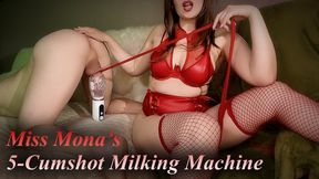 Femdom Milking Machine JOI: Miss Mona Owns Your Cock & Drains You 5 Times