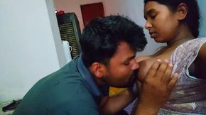 Bhabhi calls her boyfriend home and gets her big boobs sucked by her boyfriend and sucks his penis.