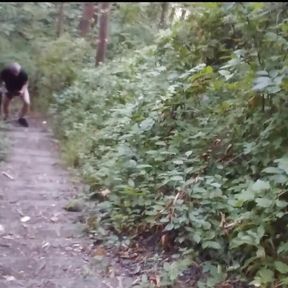 Naturist Stairs on Forest Mountain