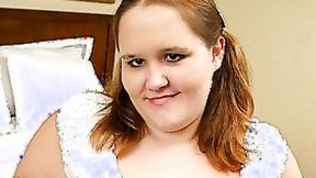 ”Charming BBW Sheena Swallowing a Shaft”