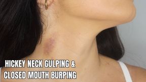Hickey on neck gulping and burping POV - OnlyVanessa