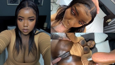 Thick black chick squirts in missionary and ends up with a messy creampie