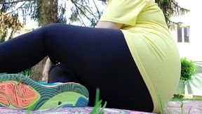 Peace: A Yogi's Morning Escape in the Garden While Wearing a Diaper 720HD