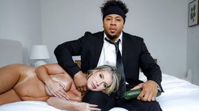 Cheating sexy blonde with big boobs GiGi Dior needs a black dick