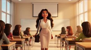 Hot Teacher Strips Completely Naked During Class - Erotic Nude Lesson